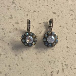 Mariana earrings. Stones almost look blue in pic but they’re clear